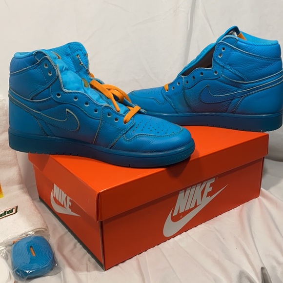 Jordan Retro 1 Blue Lagoons - Picture 3 of 4